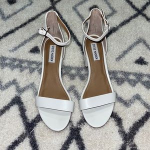 Steve Madden white heels